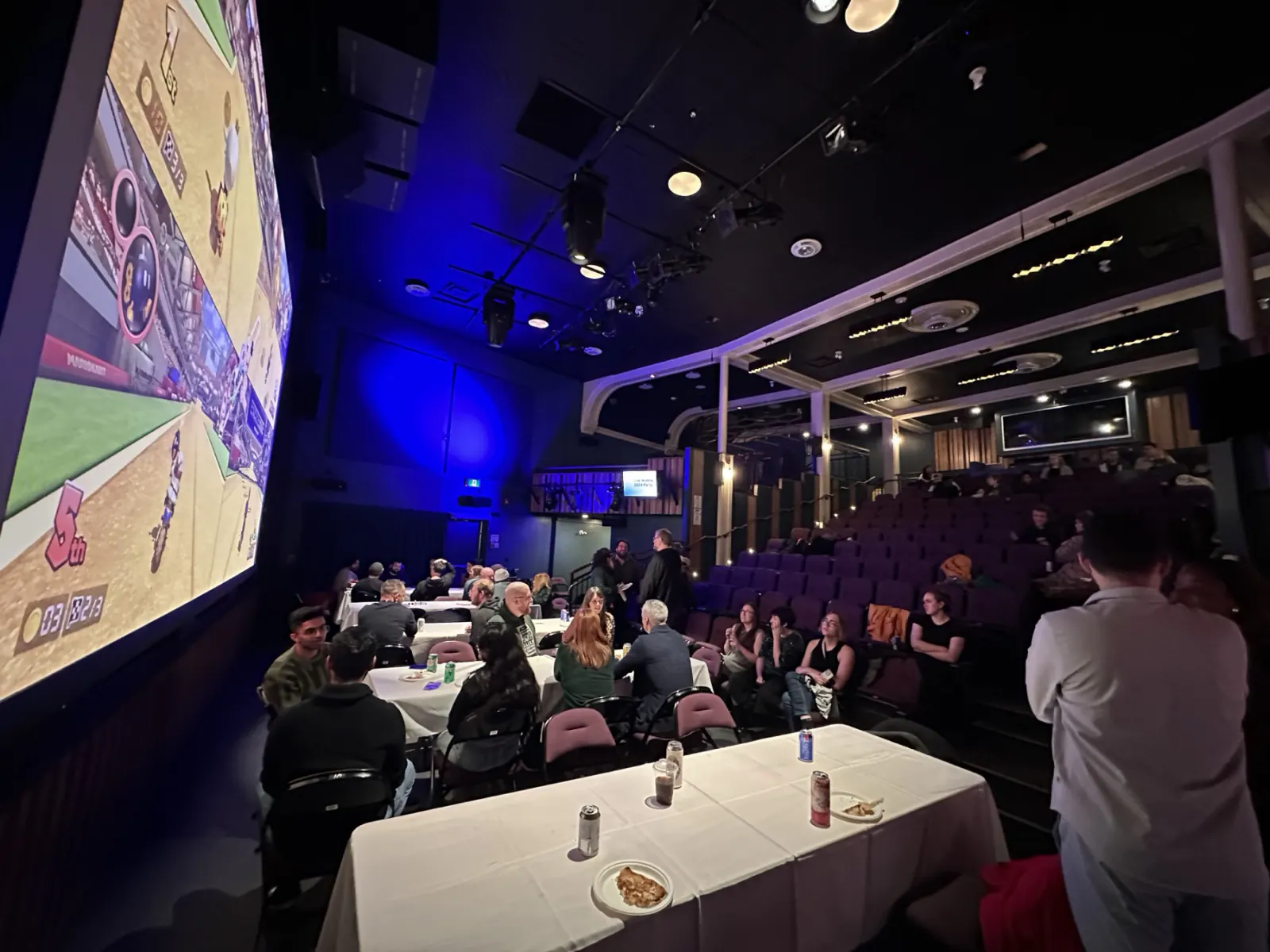 The community out together at an arcade night