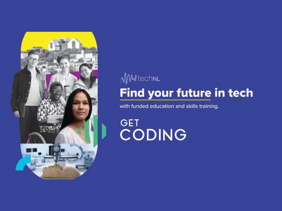 Find Your Future in Tech: funded education and skills training from techNL, with Get Coding